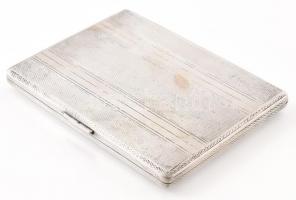 Ezüst(Ag) cigarettatárca, jelzett, 110,5×8 cm, rugója nem működik rendesen, nettó: 144 g
