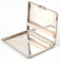 Ezüst(Ag) cigarettatárca, jelzett, 110,5×8 cm, rugója nem működik rendesen, nettó: 144 g