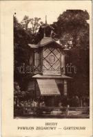 1916 Brody, Pawilon Zegarowy, W. Koczyan / Gartenuhr / park clock + K.u.K. MOB. PFERDEDEPOT XVIII Feldpost 506.