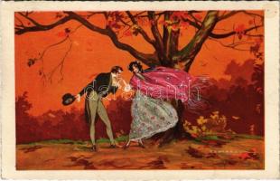 Italian Art postcard, love couple s: T. Corbella (EK)
