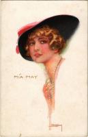 1918 Mia May (1884-1980) osztrák színésznő, 44 filmben szerepelt. Erkal No. 335/4. s: Usabal