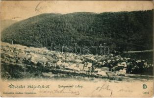 1902 Stájerlak, Steierlak, Stájerlakanina, Steierdorf, Anina; Zsigmondtelep. Hollschütz kiadása / general view (kis szakadás / small tear)