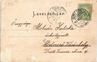 1902 Palotailva, Palota-Ilva, Lunca Bradului; látkép, M. kir. posta és távirda hivatal. Heiter Györg...