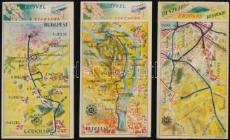 7 db Beszkárt - Hévvel a szabadba számolócédula