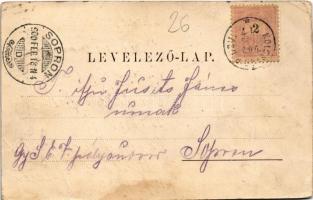 1900 Kolozsvár, Cluj; Emléktábla Mátyás király születés házán. Kováts P. és fiai kiadása / memorial ...