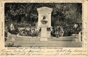 1902 Kolozsvár, Cluj; Erzsébet királyné (Sissi) szobor. Rigó Árpád kiadása / Empress Elisabeth of Austria (Sisi) monument (EK)