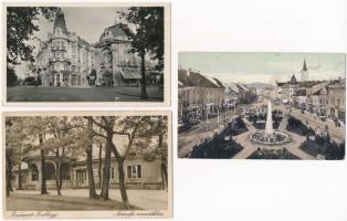 20 db főleg RÉGI történelmi magyar város képeslap vegyes minőségben / 20 mostly pre-1945 historical ...