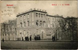 1910 Budapest VIII. Üllői út, 1. számú klinika (EK)