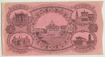 Pápai Állam 1887. "XIII.Leo pápa" jubileumi értékpapírjai sor: 5L, 20L, 50L, 100L, 500L, 1...