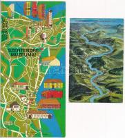 20 db MODERN térképes motívum képeslap / 20 modern map motive postcards