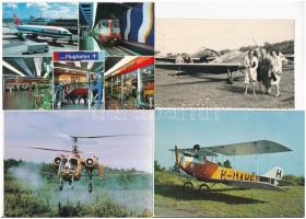 10 db MODERN motívum képeslap: repülők / 10 modern motive postcards: aircrafts