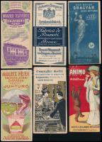 21 db számolócédula, vegyes állapotban