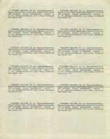 1942. Államadóssági kötvény 100P-ről (2x) egymásutáni sorszámokkal, szelvényekkel, jó állapotban