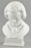 Herendi Beethoven porcelán büszt, fehér mázas, jelzett, hibátlan, m: 21 cm
