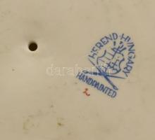 Herendi Beethoven porcelán büszt, fehér mázas, jelzett, hibátlan, m: 21 cm