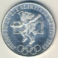 Mexikó 1968. 25P Ag "Olimpia" T:2 apró ph