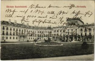 1912 Eszterháza (Fertőd), Herceg Esterházy kastély. Kiadja a Süttöri fogyasztási szövetkezet (EK)