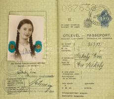 1940 Keményfedeles útlevél