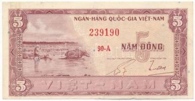 Dél-Vietnám 1955. 5D T:III South Vietnam 1955. 5 Dong C:F Krause P#13