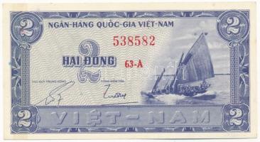 Dél-Vietnám 1955. 2D T:I- South Vietnam 1955. 2 Dong C:AU Krause P#12