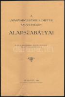 1939 Bp., A Magyarországi Németek Szövetsége (Volksbund) alapszabályai, 8p