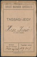 1920 Ébredő Magyarok Egyesülete tagsági jegy