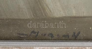 Murin Vilmos (1891-1952): Gyümölcsös csendélet. Olaj, karton, jelzett, restaurált. Dekoratív fakeret...