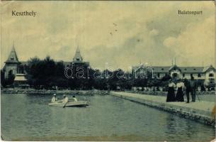 1910 Keszthely, Balaton-part, szálloda. Mérei Ignác kiadása (EK)