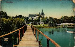 1913 Keszthely, Balaton-part, szálloda. Mérei Ignác kiadása (EB)