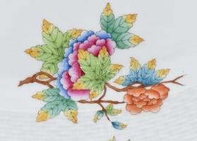 Herendi Viktória mintás 1db sültes / pecsenyés tál, kézzel festett porcelán, jelzett, kopásnyomokkal...