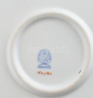 Herendi Viktória mintás, torta / süteményes tál, kézzel festett, jelzett, kopásnyomokkal, d:33 cm