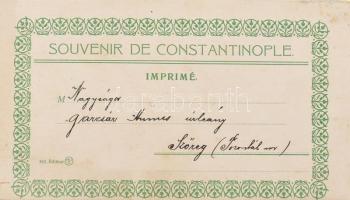cca 1920 Konstantinápoly nagyméretű leporello 6 oldalas / Istanbul leporello