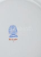 Herendi Viktória mintás porcelán kaspó, kézzel festett, jelzett, hibátlan, m: 16 cm, d: 20 cm