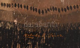 Molnár Z. János (1880-1960): Asztali csendélet. Olaj, rétegelt lemez, jelzett, sérült. 27x21 cm