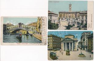 Kb. 62 db RÉGI olasz város képeslap vegyes minőségben / Cca. 62 pre-1945 Italian town-view postcards...