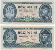 1930. 100P csillagos sorszámmal + 1945. 100P + 1946. 1.000.000BP + 1975. 20Ft (2x) + 1984-1993. 100F...