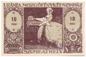 Szombathely 1920. "Uránia Mozgófényképszínház" 10f utalvány T:I- fo. Adamo SZO-7.1