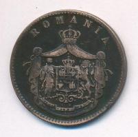 Románia 1867. 10b Cu "Heaton" T:3 Romania 1867. 10 Bani Cu "Heaton" C:F Krause KM#4.1