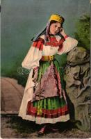 Torockói leány / Magyarisches Mädchen in Siebenbürgen / Transylvanian folklore from Rimetea