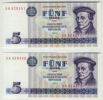 NDK 1975. Computersatz 5M(2x) közeli sorszámokkal T:I