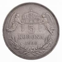 1900KB 5K Ag Ferenc József T:2- patina, kis ph Adamo K7