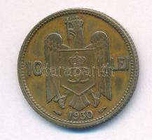 Románia 1930. 10L Ni-sárgaréz "II. Károly" T:2,2-
Romania 1930. 10 Lei Ni-brass "Car...