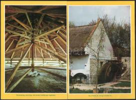Tematikus népművészeti képsorozat, szélmalmok, vízi malmok, stb., 26 kép 13 lapon