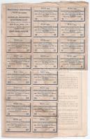 Budapest 1884. "Magyar-Franczia Biztosító Részvény-Társaság" részvénye 200Ft-ról szárazpec...