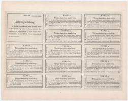 Budapest 1898. "Zsibó-Nagybányai Helyi-Érdekű Vasut Részvénytársaság" törzsrészvénye 400K-...