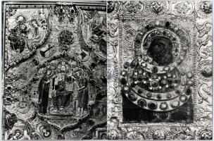 Fotósorozat múzeumi műkincsekről, egyházi, koronázási, uralkodói relikviákról, 23 db, vegyes méretbe...