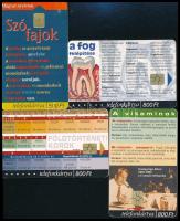 2000-2003 14 db különféle MATÁV telefonkártya (matematikai képletek, természettudományok, stb.)