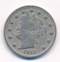 Amerikai Egyesült Államok 1912. 5c Cu-Ni T:3
USA 1912. 5 Cents Cu-Ni C:F
Krause KM#112