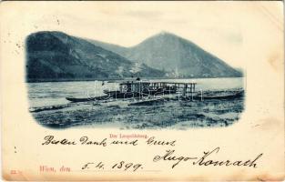 1899 (Vorläufer) Wien, Vienna, Bécs; Der Leopoldsberg / mountain, steamship (fl)