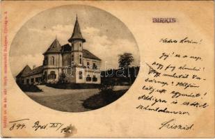 1899 (Vorläufer) Marosberkes, Birkis, Birchis; Mocsónyi-kastély. Erdélyi cs. és kir. udvari fényképész műterméből / castle (fl)